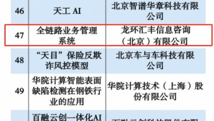 龙环汇丰荣获 “2024 年度 AI 产品”大奖，引领汽车金融智能化变革